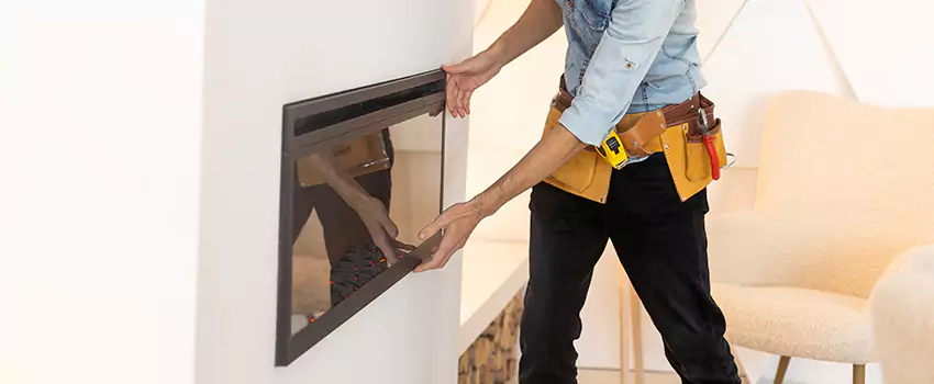 Metal Fireplace Installation in Milton, Ontario
