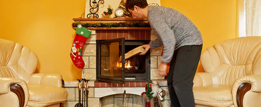 Rusted Metal Fireplace Restoration in Milton, Ontario