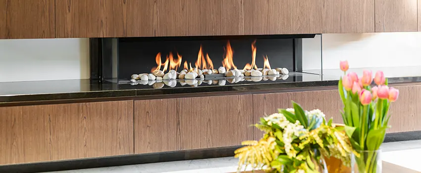 Double-height Fireplace Design Refurbishment in Milton, Ontario