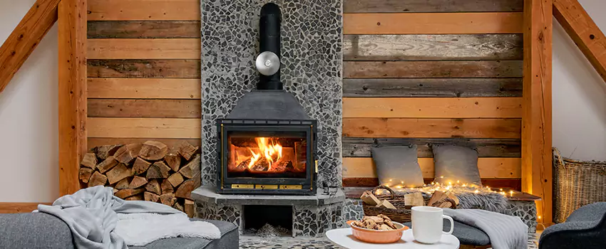 Thelin Hearth Products Direct Vent Gas Stove Fireplace Inspection in Milton, Ontario
